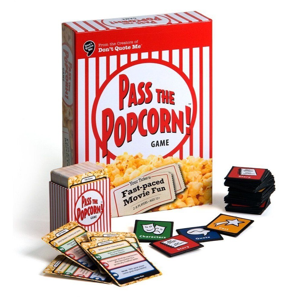 Pass The Popcorn Game [824284108401] Fast Paced Movie Fun * BRAND NEW